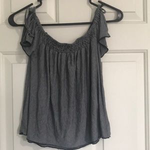 American Eagle Off Shoulder Striped shirt